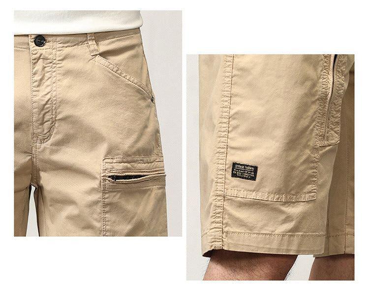 Short cargo tactique d'extérieur à poches multiples pour homme, coupe décontractée | G3680 