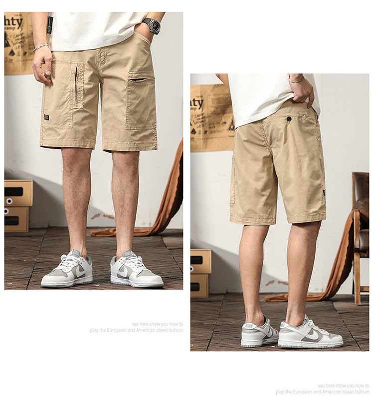 Short cargo tactique d'extérieur à poches multiples pour homme, coupe décontractée | G3680 