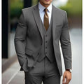 2026 Men‘s 3-Piece Suit Set | Loose Fit Wedding & Business Suit for Big & Tall Gentlemen | Cross-Border Formal Wear | SBT003