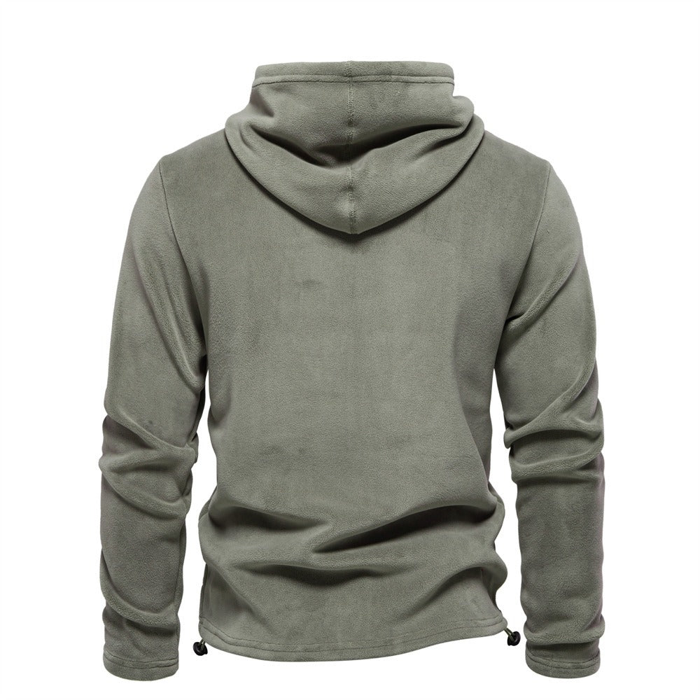 Men’s Fleece Hoodie – Warm Winter Pullover with Drawstring Hoodie | HD09