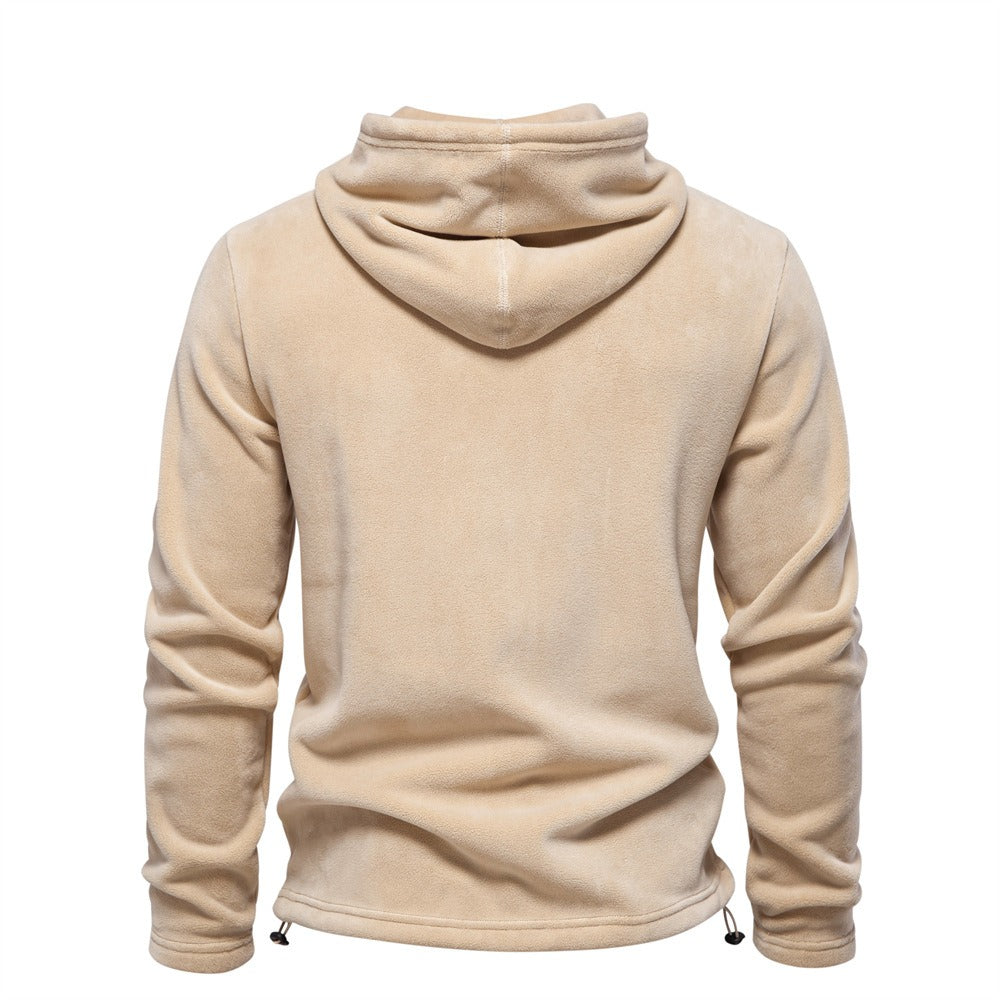 Men’s Fleece Hoodie – Warm Winter Pullover with Drawstring Hoodie | HD09