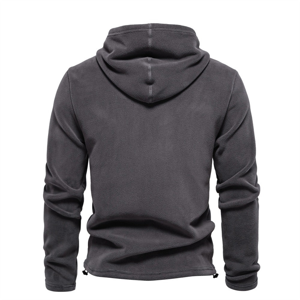 Men’s Fleece Hoodie – Warm Winter Pullover with Drawstring Hoodie | HD09