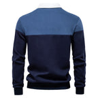 Men's Long Sleeve Polo Collar Sweatshirt - 2025 Spring Casual Streetwear Top | HD3006