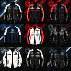 Men's PU Leather Moto Jacket | 2026 Korean Style Racing Coat | Waterproof Windproof Fleece-Lined Biker Outerwear