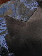 Luxury high Quality Men's Jacquard 3 Piece Tuxedo Suit Wedding Party Blazer, Waistcoat & Pants Set Suits | 1515