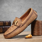 Men’s Plus Size Leather Loafers – Slip-On Driving Moccasins | 2566