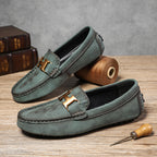 Men’s Plus Size Leather Loafers – Slip-On Driving Moccasins | 2566