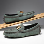 Men’s Plus Size Leather Loafers – Slip-On Driving Moccasins | 2566