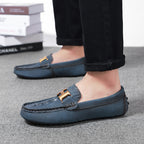 Men’s Plus Size Leather Loafers – Slip-On Driving Moccasins | 2566