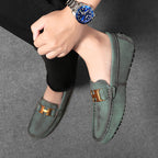 Men’s Plus Size Leather Loafers – Slip-On Driving Moccasins | 2566