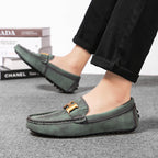 Men’s Plus Size Leather Loafers – Slip-On Driving Moccasins | 2566