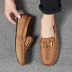 Men’s Plus Size Leather Loafers – Slip-On Driving Moccasins | 2566