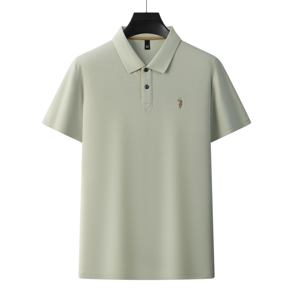 Men's Premium 220GSM Hexagonal Pearl Mercerized Cotton Polo Shirt Embroidered Summer Collection | 8561