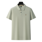 Men's Premium 220GSM Hexagonal Pearl Mercerized Cotton Polo Shirt Embroidered Summer Collection | 8561