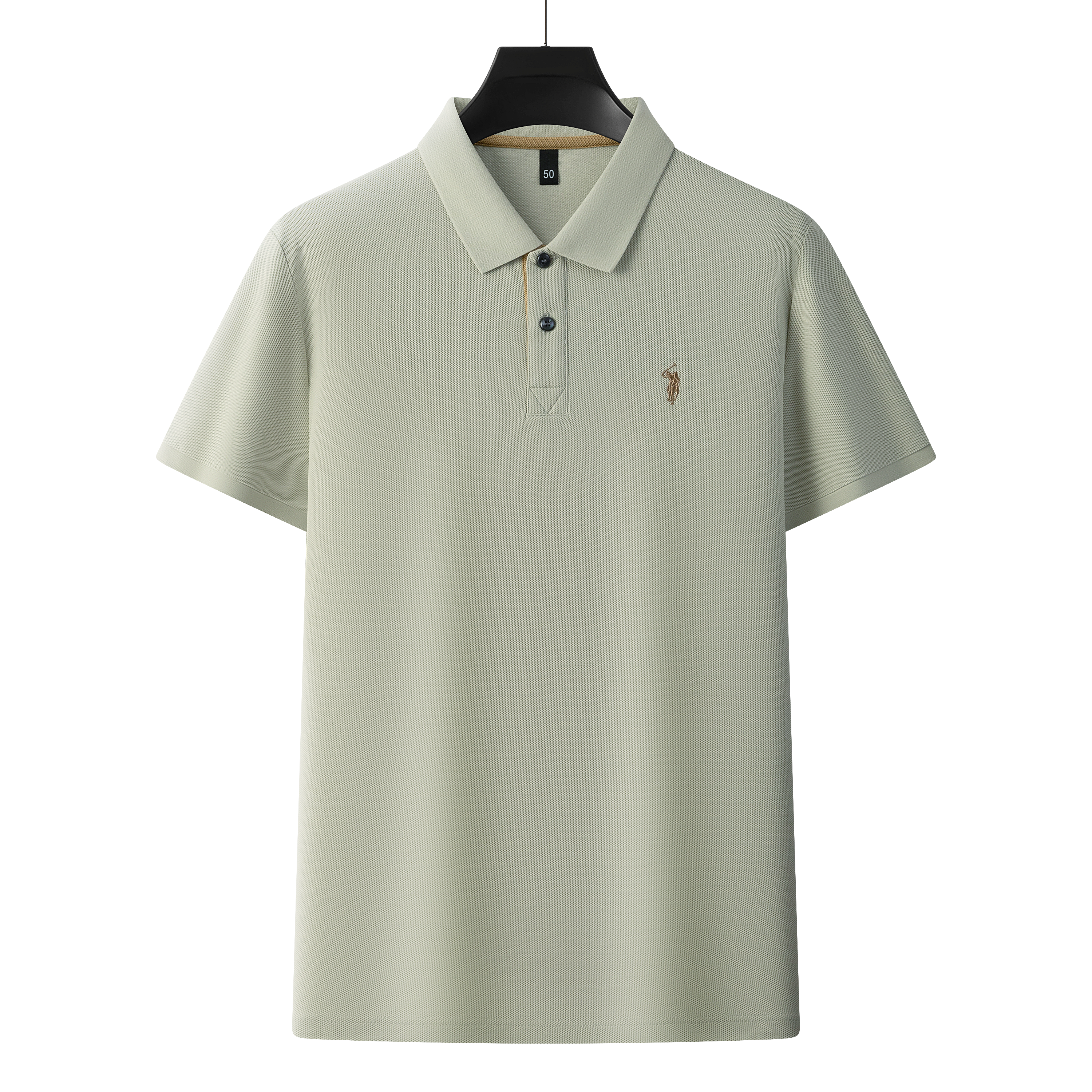 Men's Premium 220GSM Hexagonal Pearl Mercerized Cotton Polo Shirt Embroidered Summer Collection | 8561