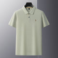 Men's Premium 220GSM Hexagonal Pearl Mercerized Cotton Polo Shirt Embroidered Summer Collection | 8561