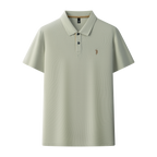 Men's Premium 220GSM Hexagonal Pearl Mercerized Cotton Polo Shirt Embroidered Summer Collection | 8561