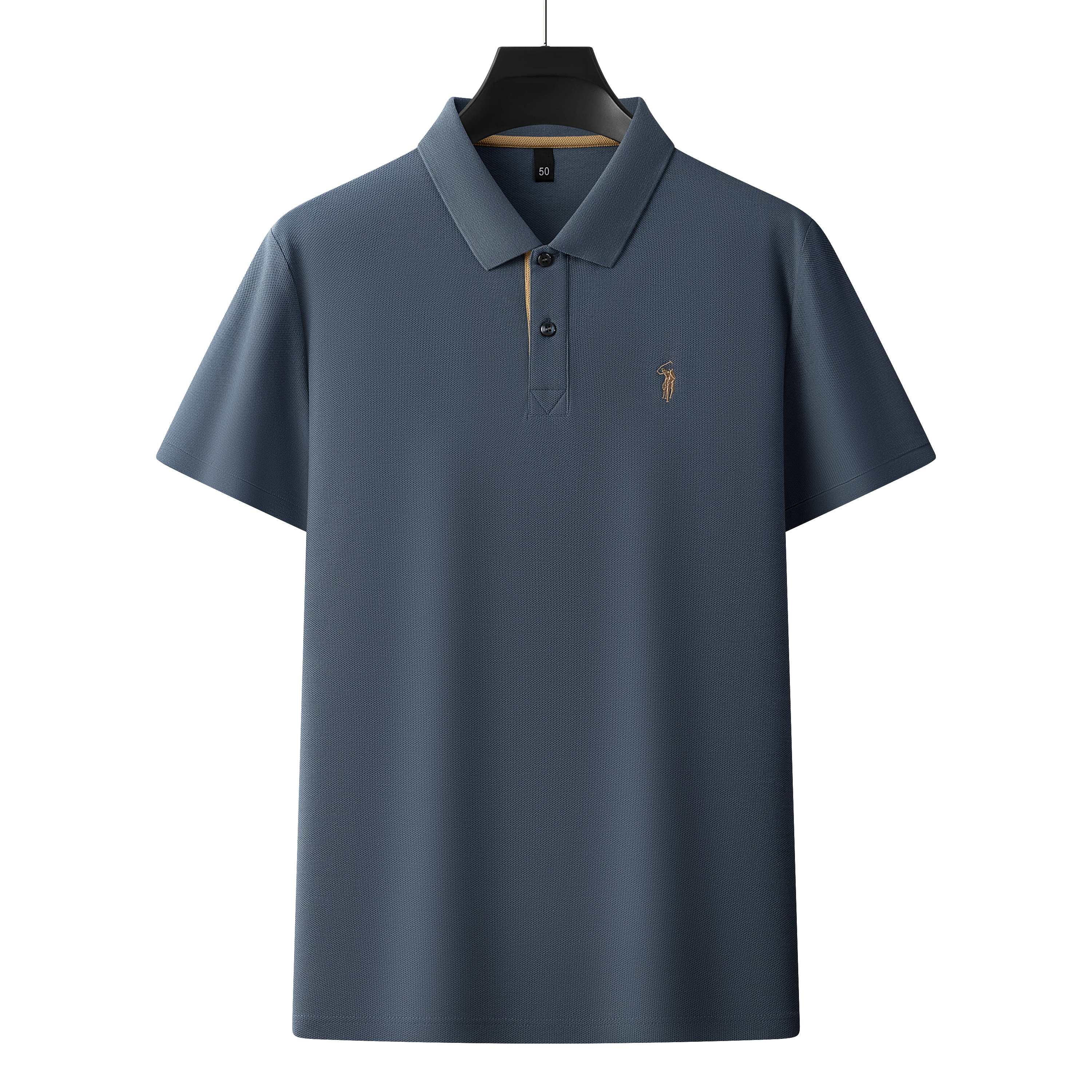 Men's Premium 220GSM Hexagonal Pearl Mercerized Cotton Polo Shirt Embroidered Summer Collection | 8561