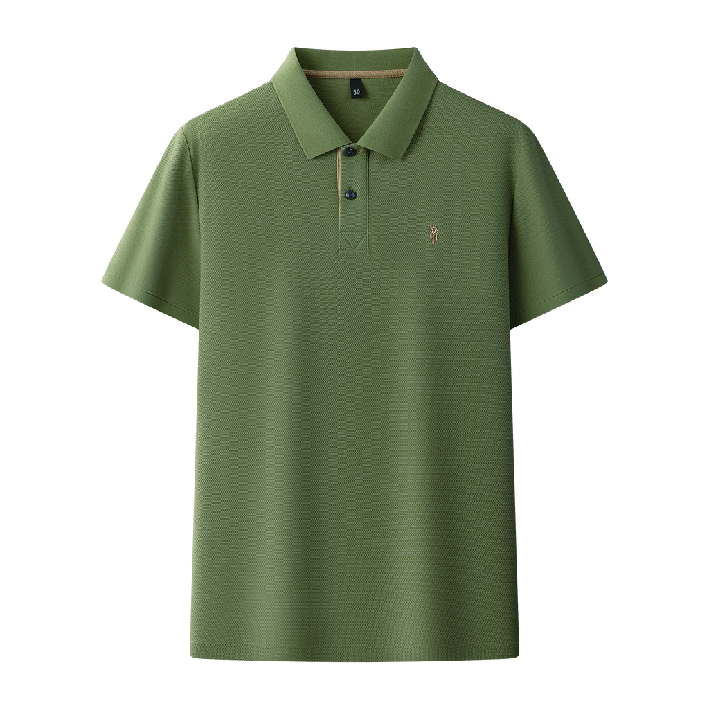 Men's Premium 220GSM Hexagonal Pearl Mercerized Cotton Polo Shirt Embroidered Summer Collection | 8561