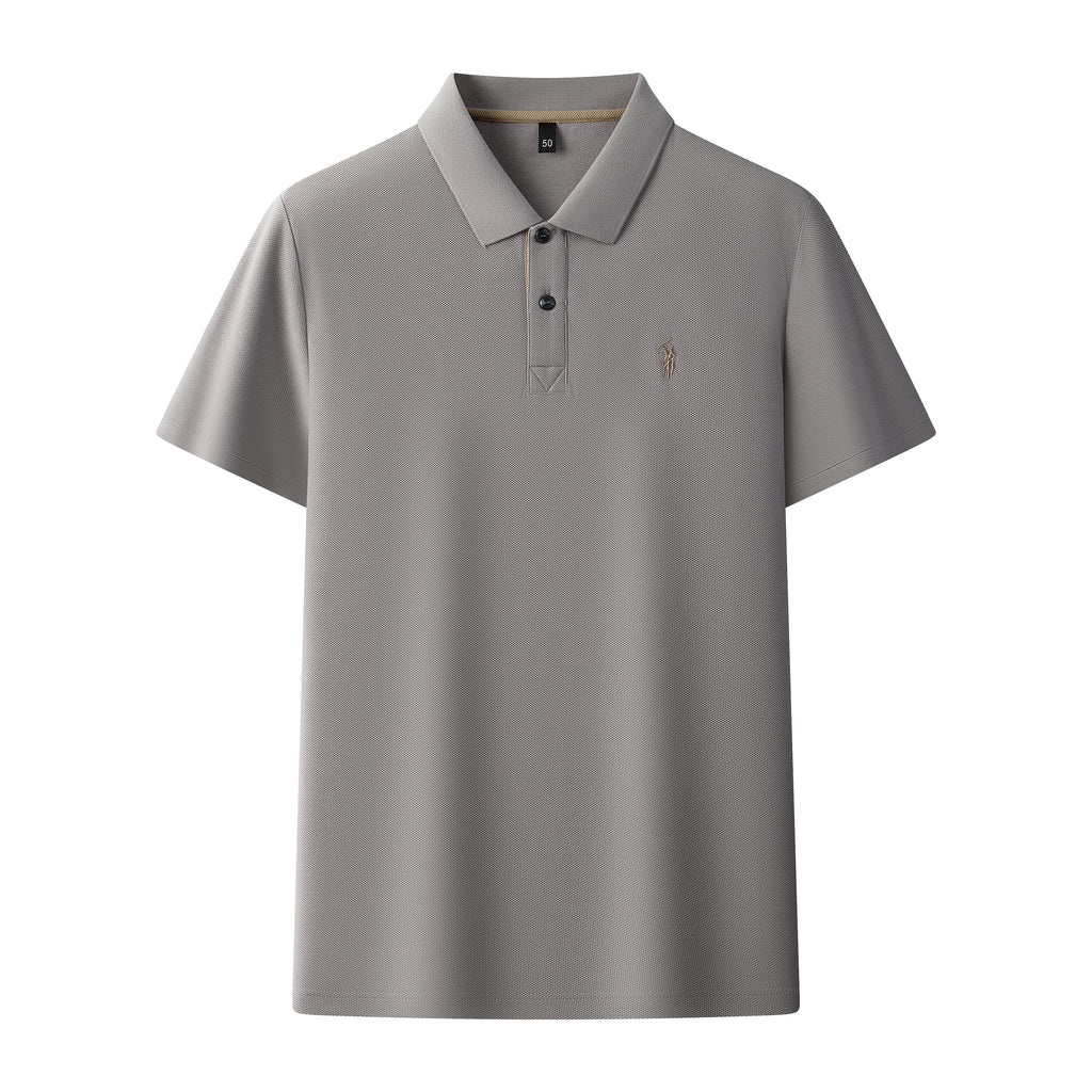 Men's Premium 220GSM Hexagonal Pearl Mercerized Cotton Polo Shirt Embroidered Summer Collection | 8561