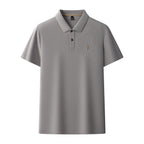 Men's Premium 220GSM Hexagonal Pearl Mercerized Cotton Polo Shirt Embroidered Summer Collection | 8561