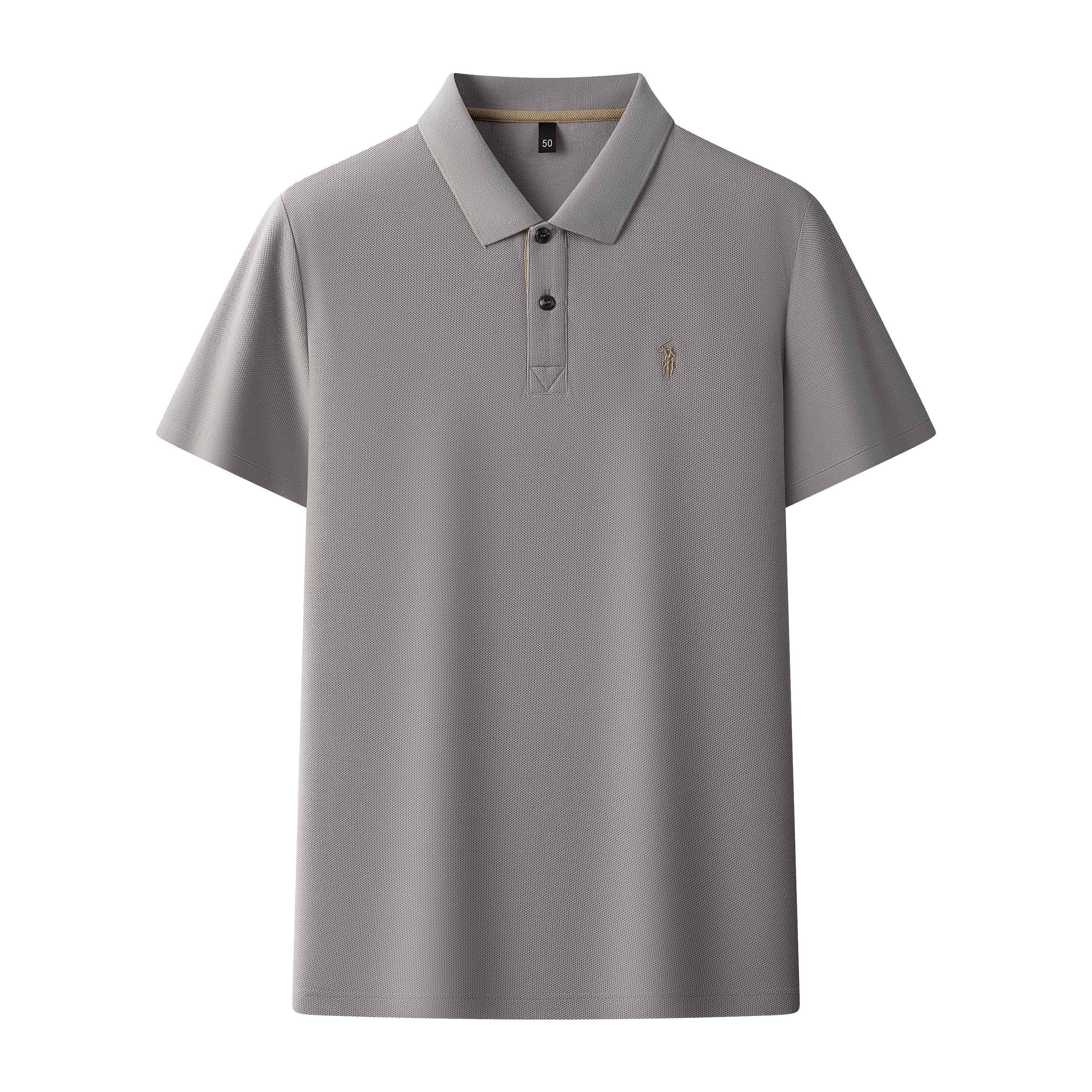 Men's Premium 220GSM Hexagonal Pearl Mercerized Cotton Polo Shirt Embroidered Summer Collection | 8561