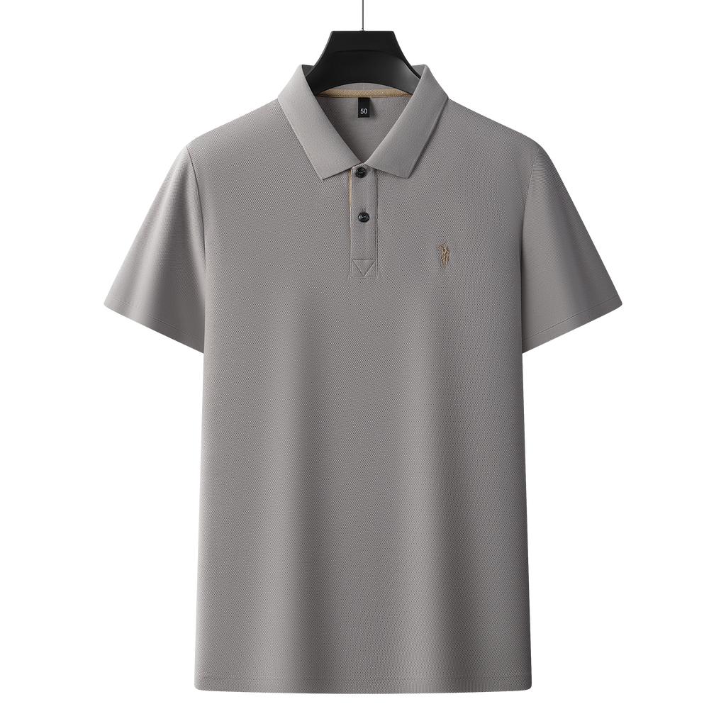 Men's Premium 220GSM Hexagonal Pearl Mercerized Cotton Polo Shirt Embroidered Summer Collection | 8561