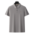 Men's Premium 220GSM Hexagonal Pearl Mercerized Cotton Polo Shirt Embroidered Summer Collection | 8561