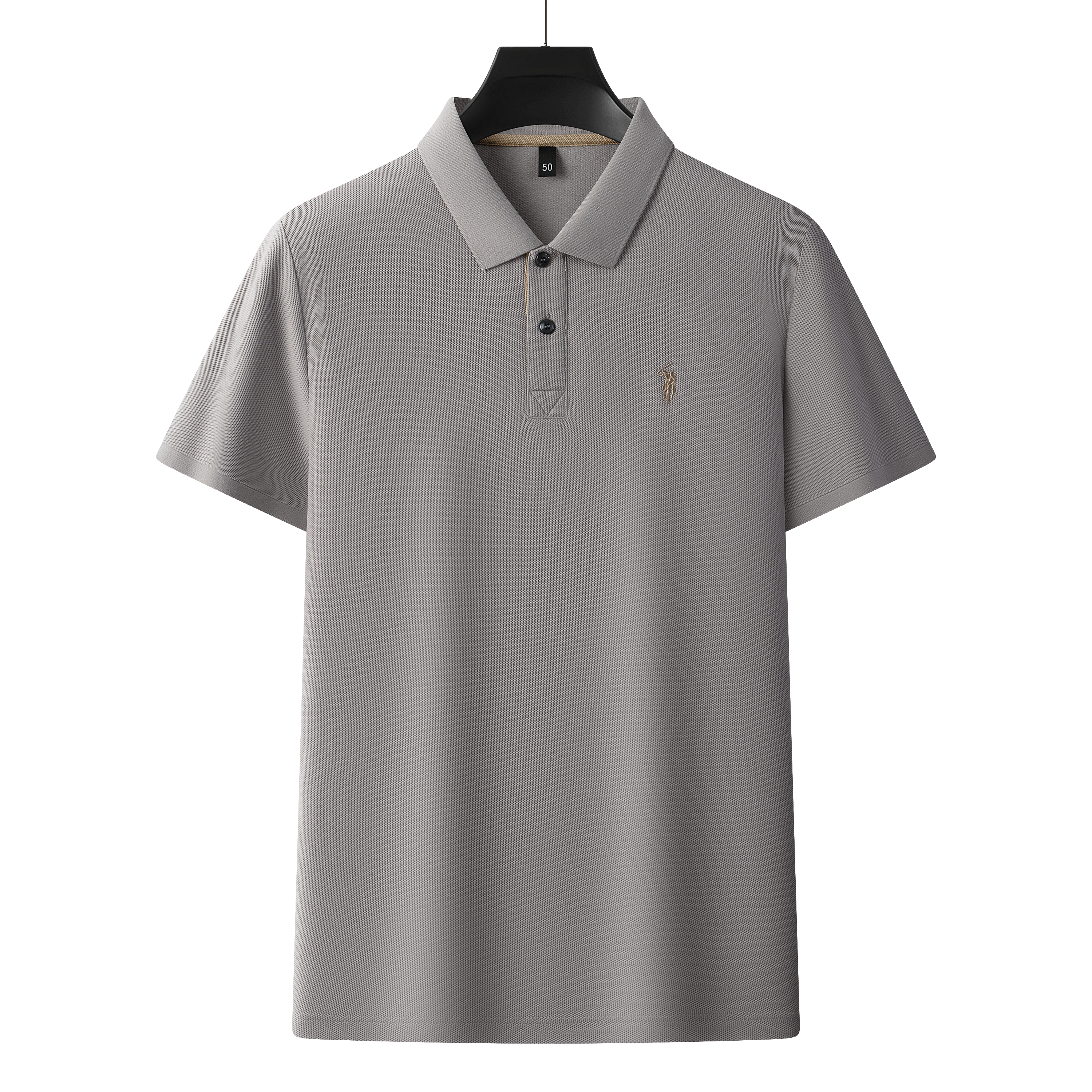 Men's Premium 220GSM Hexagonal Pearl Mercerized Cotton Polo Shirt Embroidered Summer Collection | 8561