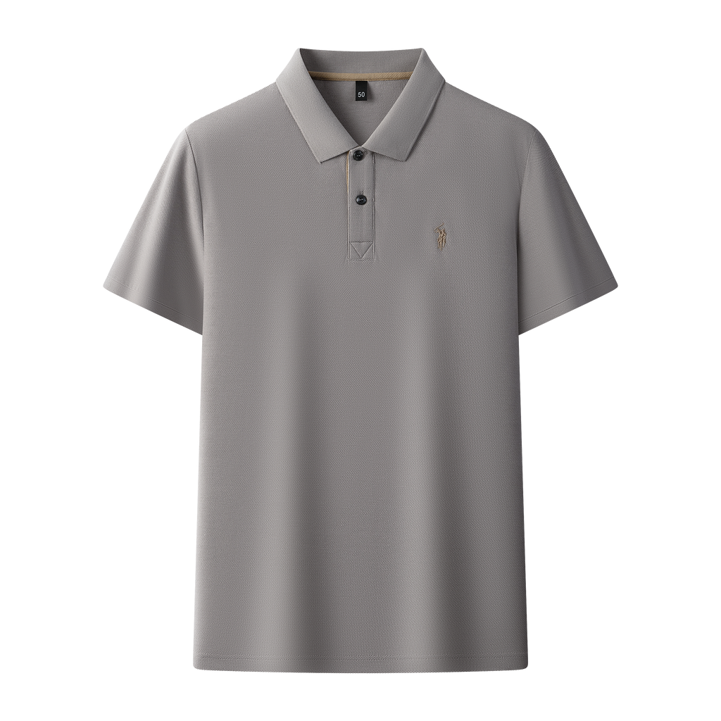 Men's Premium 220GSM Hexagonal Pearl Mercerized Cotton Polo Shirt Embroidered Summer Collection | 8561