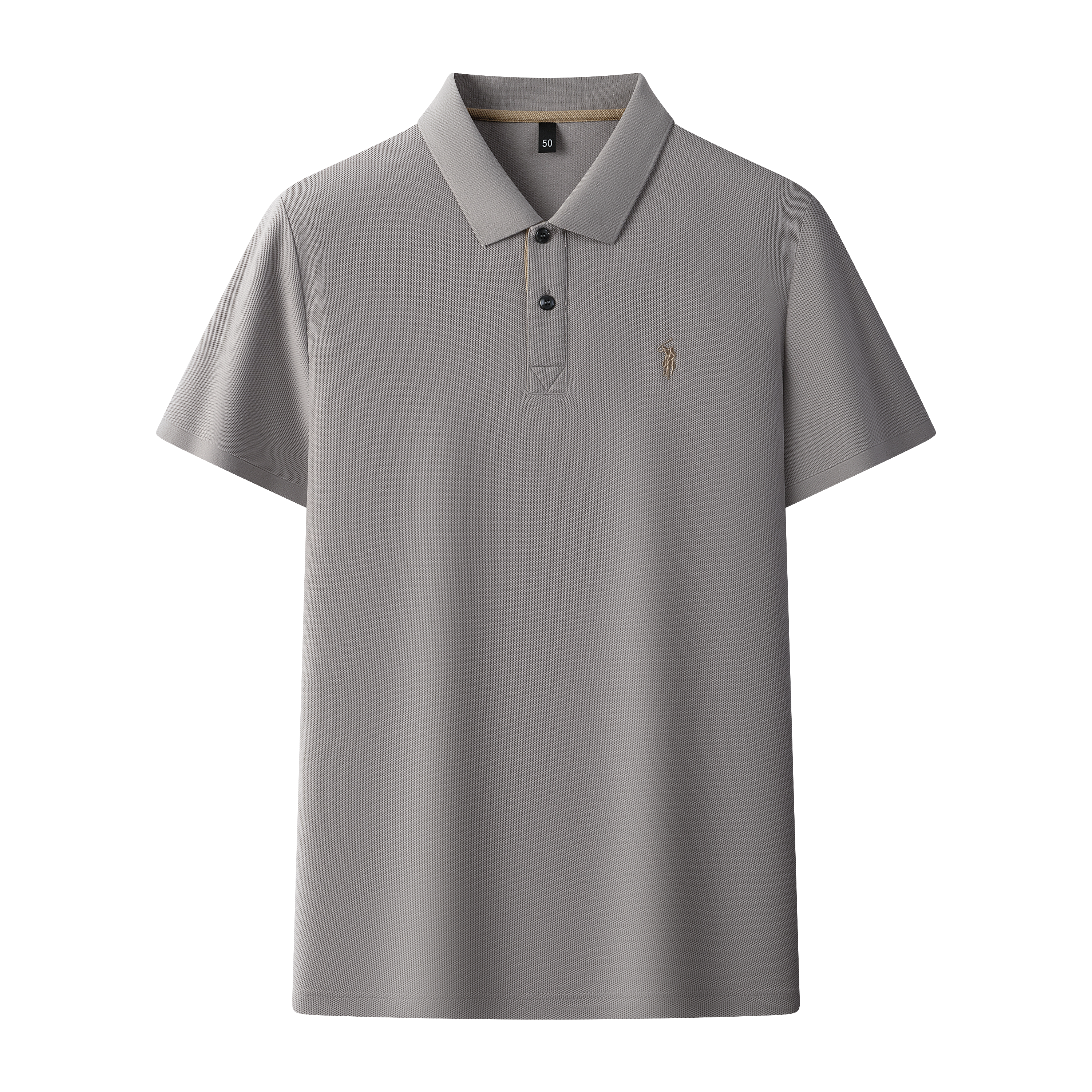 Men's Premium 220GSM Hexagonal Pearl Mercerized Cotton Polo Shirt Embroidered Summer Collection | 8561