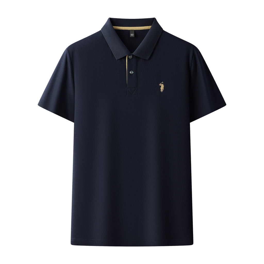 Men's Premium 220GSM Hexagonal Pearl Mercerized Cotton Polo Shirt Embroidered Summer Collection | 8561