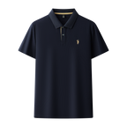 Men's Premium 220GSM Hexagonal Pearl Mercerized Cotton Polo Shirt Embroidered Summer Collection | 8561
