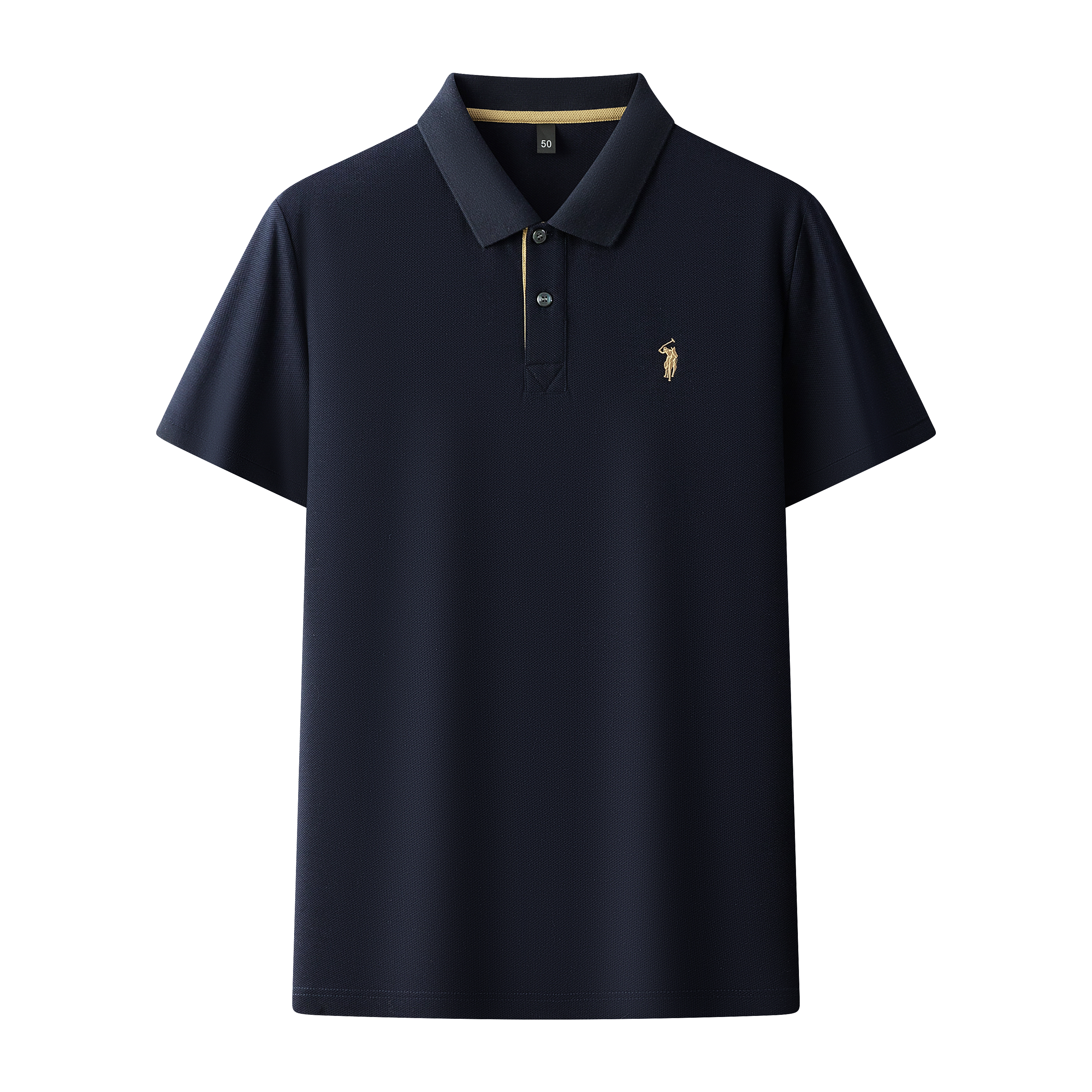 Men's Premium 220GSM Hexagonal Pearl Mercerized Cotton Polo Shirt Embroidered Summer Collection | 8561