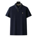 Men's Premium 220GSM Hexagonal Pearl Mercerized Cotton Polo Shirt Embroidered Summer Collection | 8561