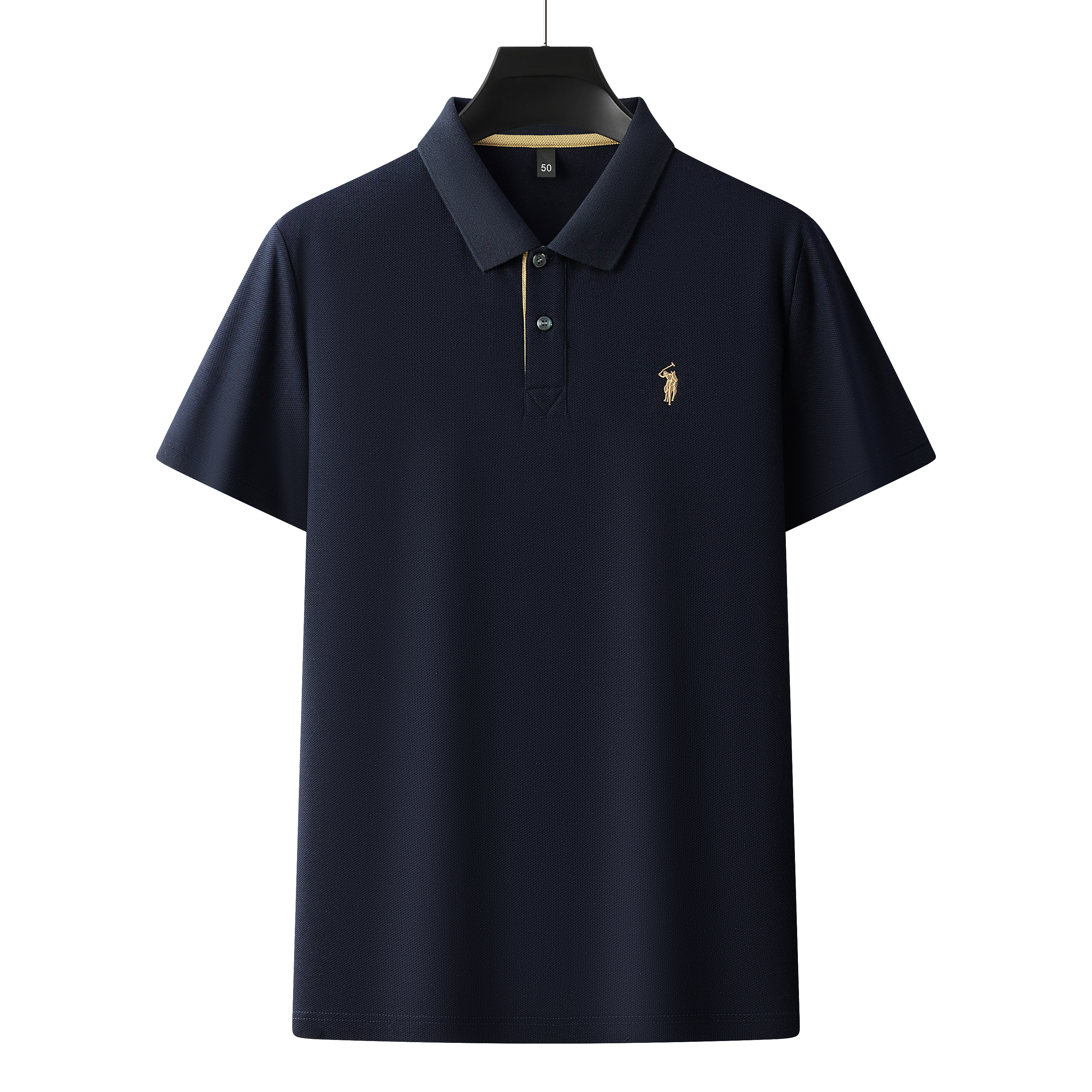 Men's Premium 220GSM Hexagonal Pearl Mercerized Cotton Polo Shirt Embroidered Summer Collection | 8561
