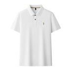 Men's Premium 220GSM Hexagonal Pearl Mercerized Cotton Polo Shirt Embroidered Summer Collection | 8561