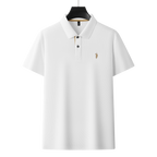 Men's Premium 220GSM Hexagonal Pearl Mercerized Cotton Polo Shirt Embroidered Summer Collection | 8561