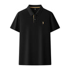 Men's Premium 220GSM Hexagonal Pearl Mercerized Cotton Polo Shirt Embroidered Summer Collection | 8561