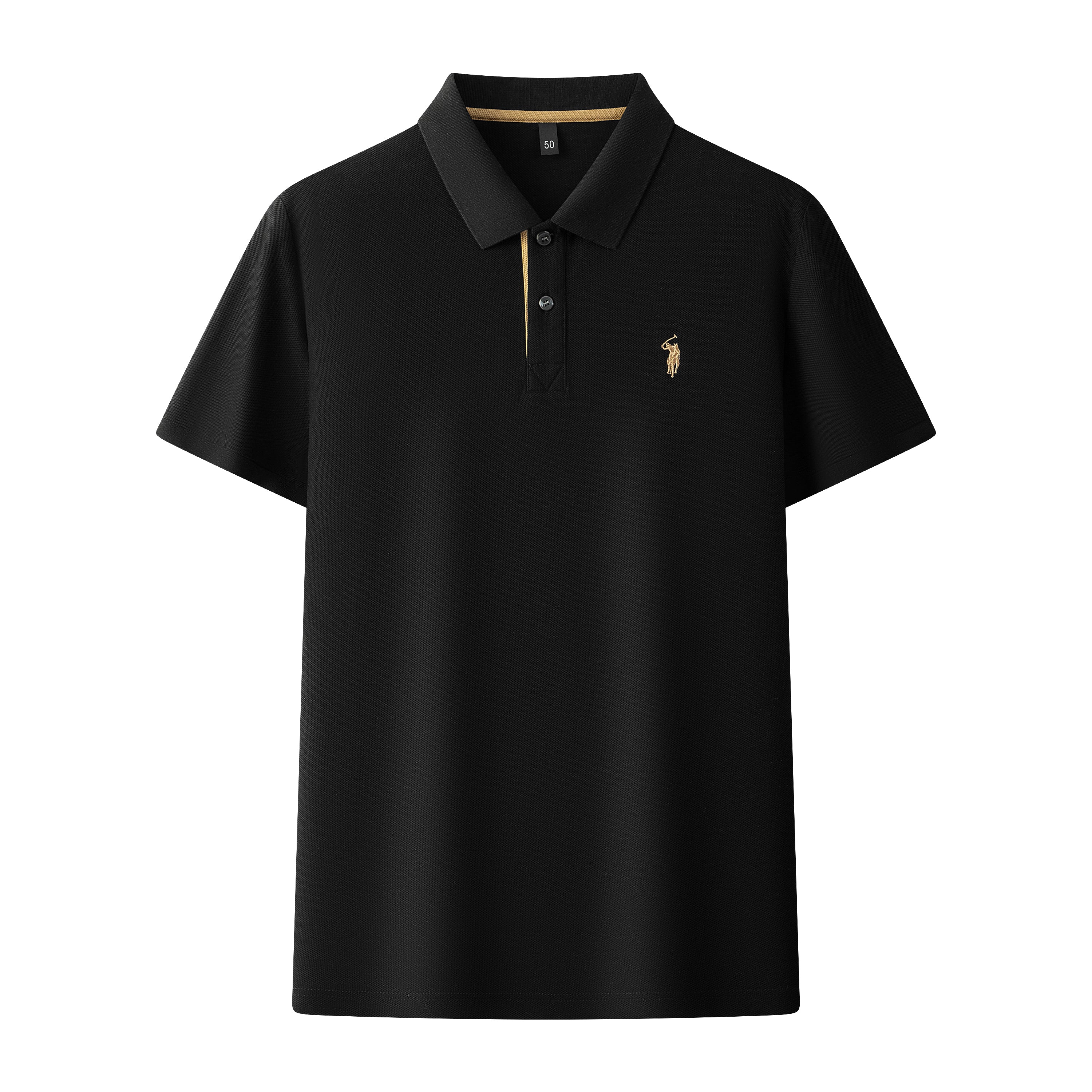 Men's Premium 220GSM Hexagonal Pearl Mercerized Cotton Polo Shirt Embroidered Summer Collection | 8561
