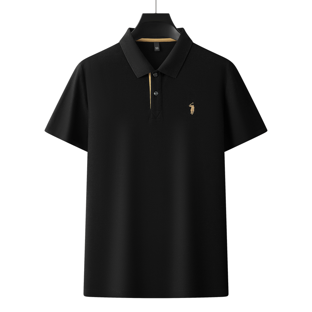 Men's Premium 220GSM Hexagonal Pearl Mercerized Cotton Polo Shirt Embroidered Summer Collection | 8561