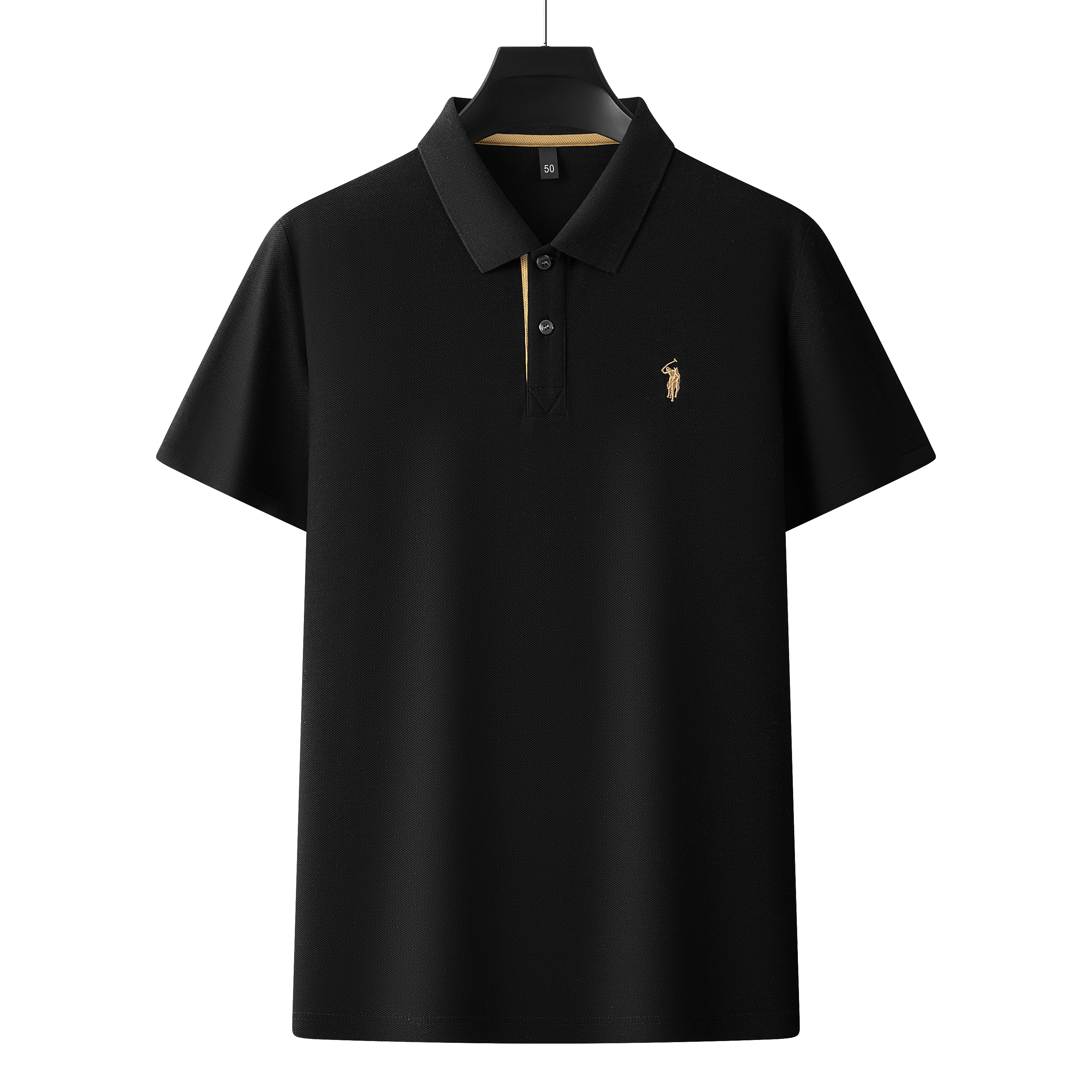 Men's Premium 220GSM Hexagonal Pearl Mercerized Cotton Polo Shirt Embroidered Summer Collection | 8561