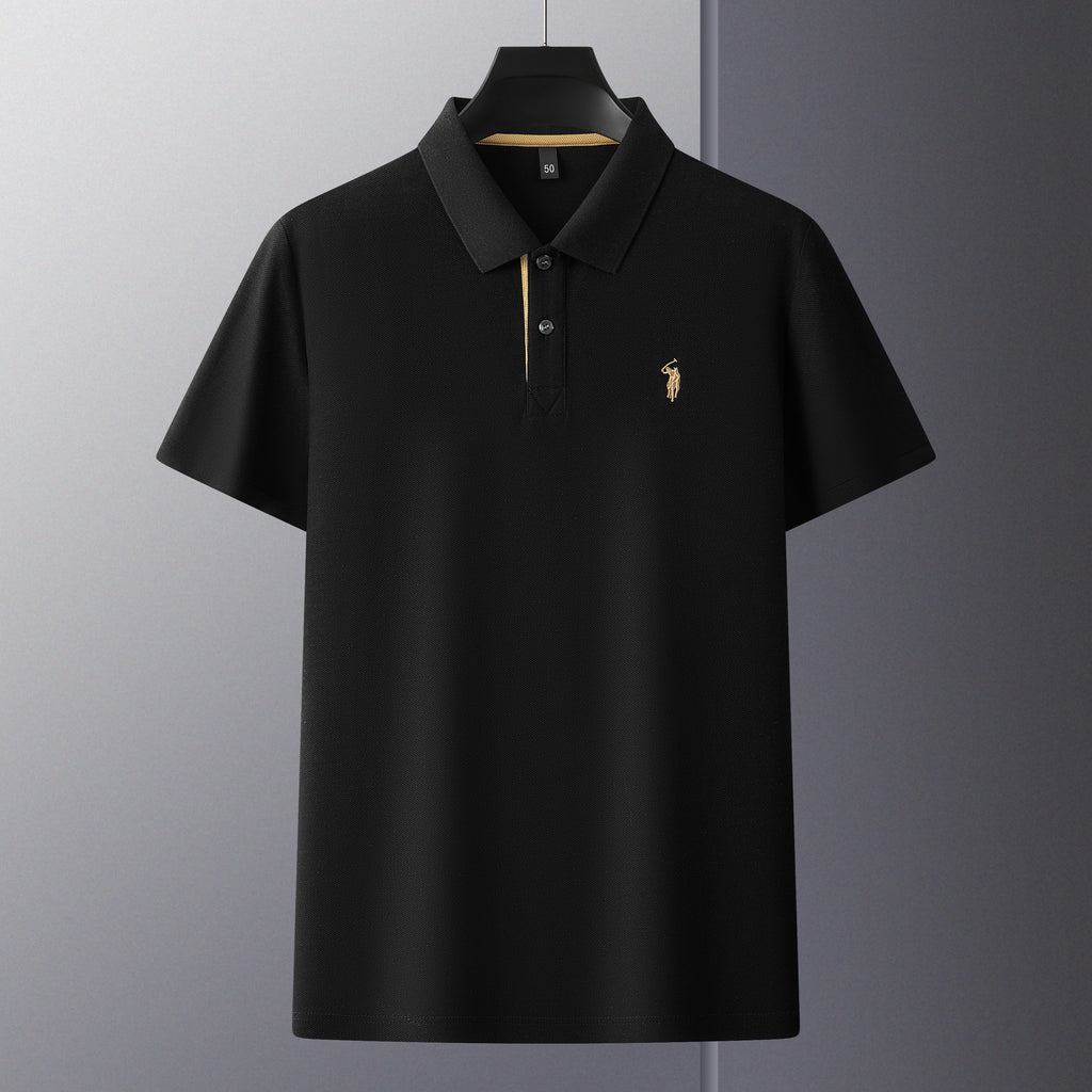 Men's Premium 220GSM Hexagonal Pearl Mercerized Cotton Polo Shirt Embroidered Summer Collection | 8561