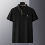 Men's Premium 220GSM Hexagonal Pearl Mercerized Cotton Polo Shirt Embroidered Summer Collection | 8561