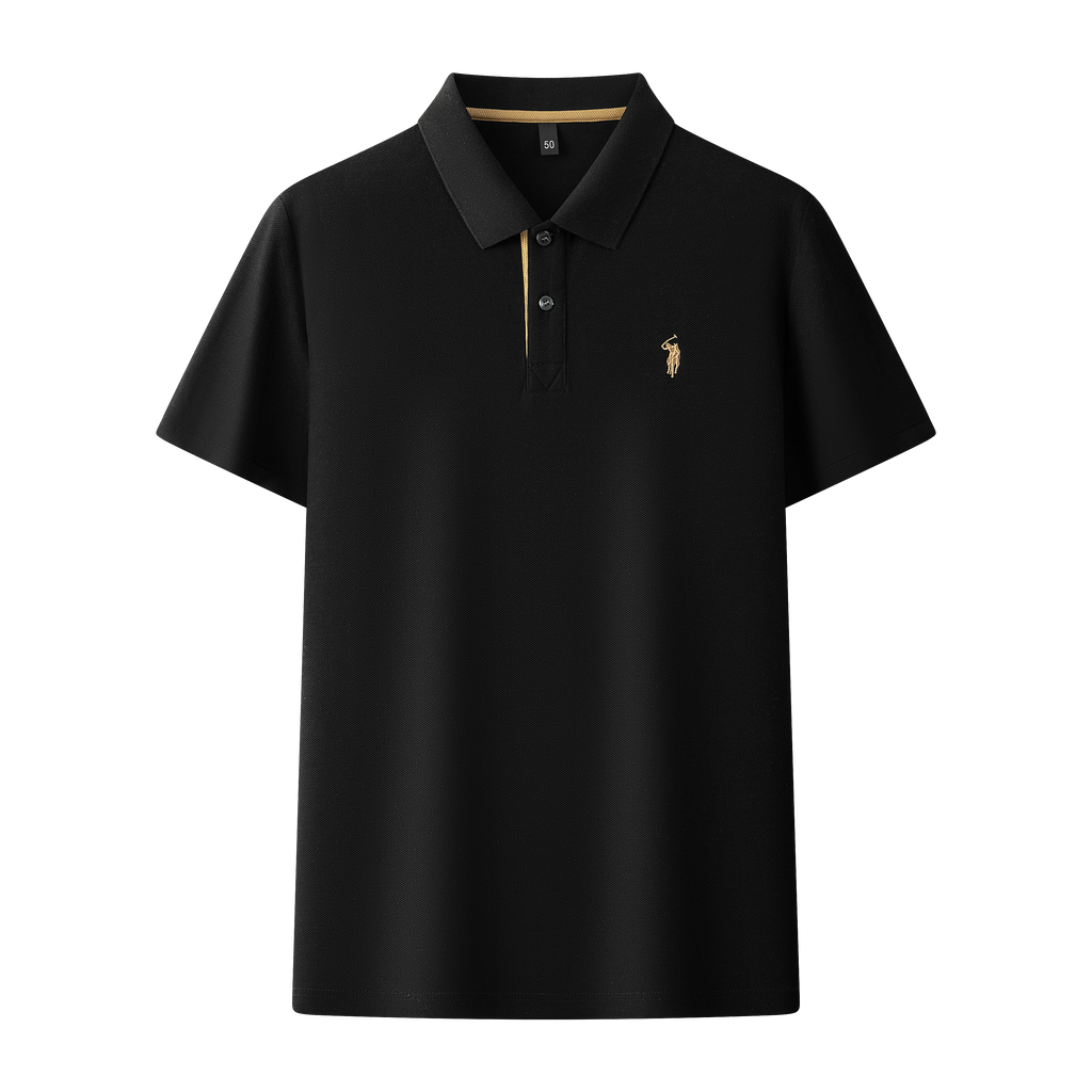 Men's Premium 220GSM Hexagonal Pearl Mercerized Cotton Polo Shirt Embroidered Summer Collection | 8561