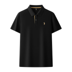 Men's Premium 220GSM Hexagonal Pearl Mercerized Cotton Polo Shirt Embroidered Summer Collection | 8561