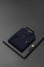 Men's Premium 220GSM Hexagonal Pearl Mercerized Cotton Polo Shirt Embroidered Summer Collection | 8561