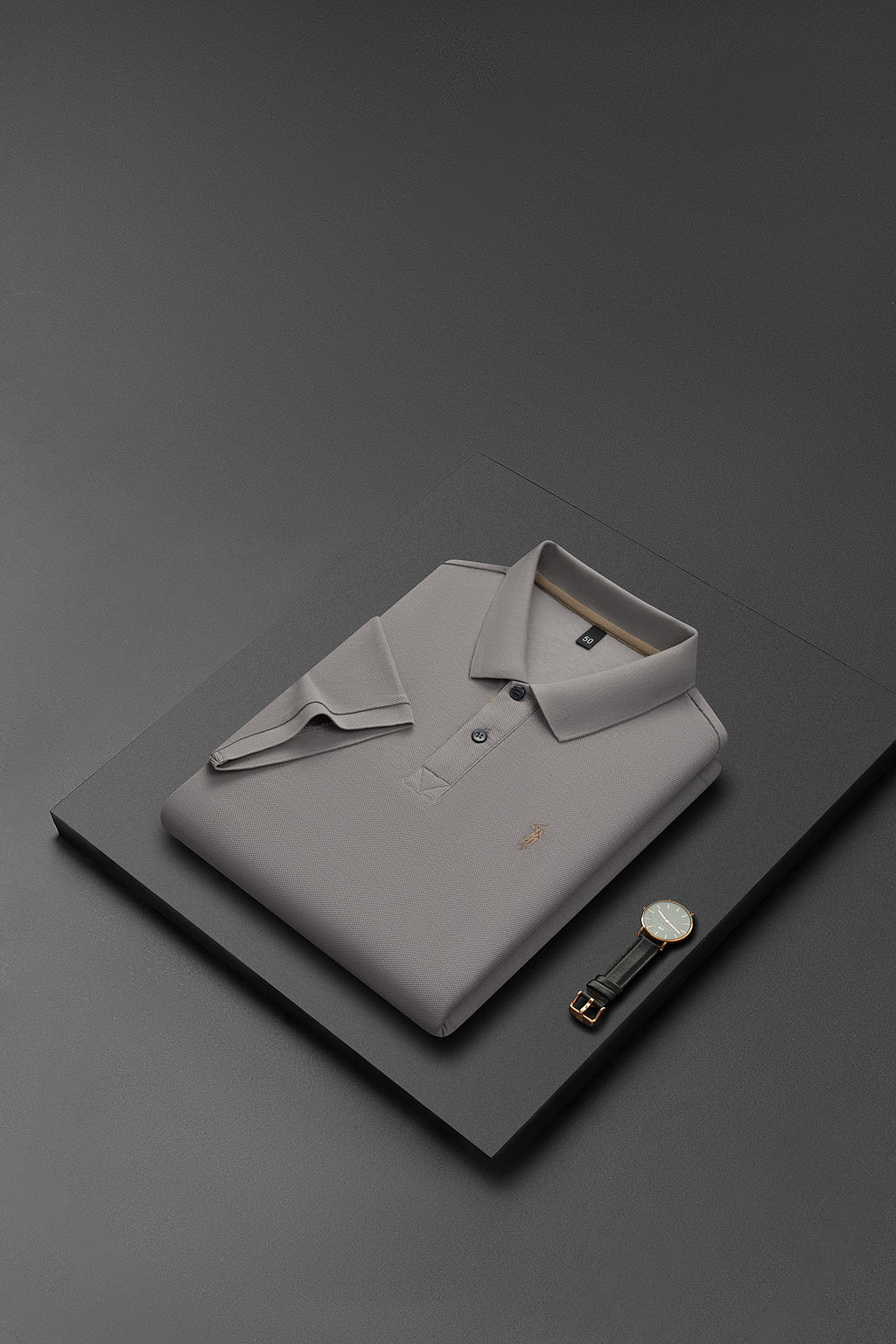 Men's Premium 220GSM Hexagonal Pearl Mercerized Cotton Polo Shirt Embroidered Summer Collection | 8561