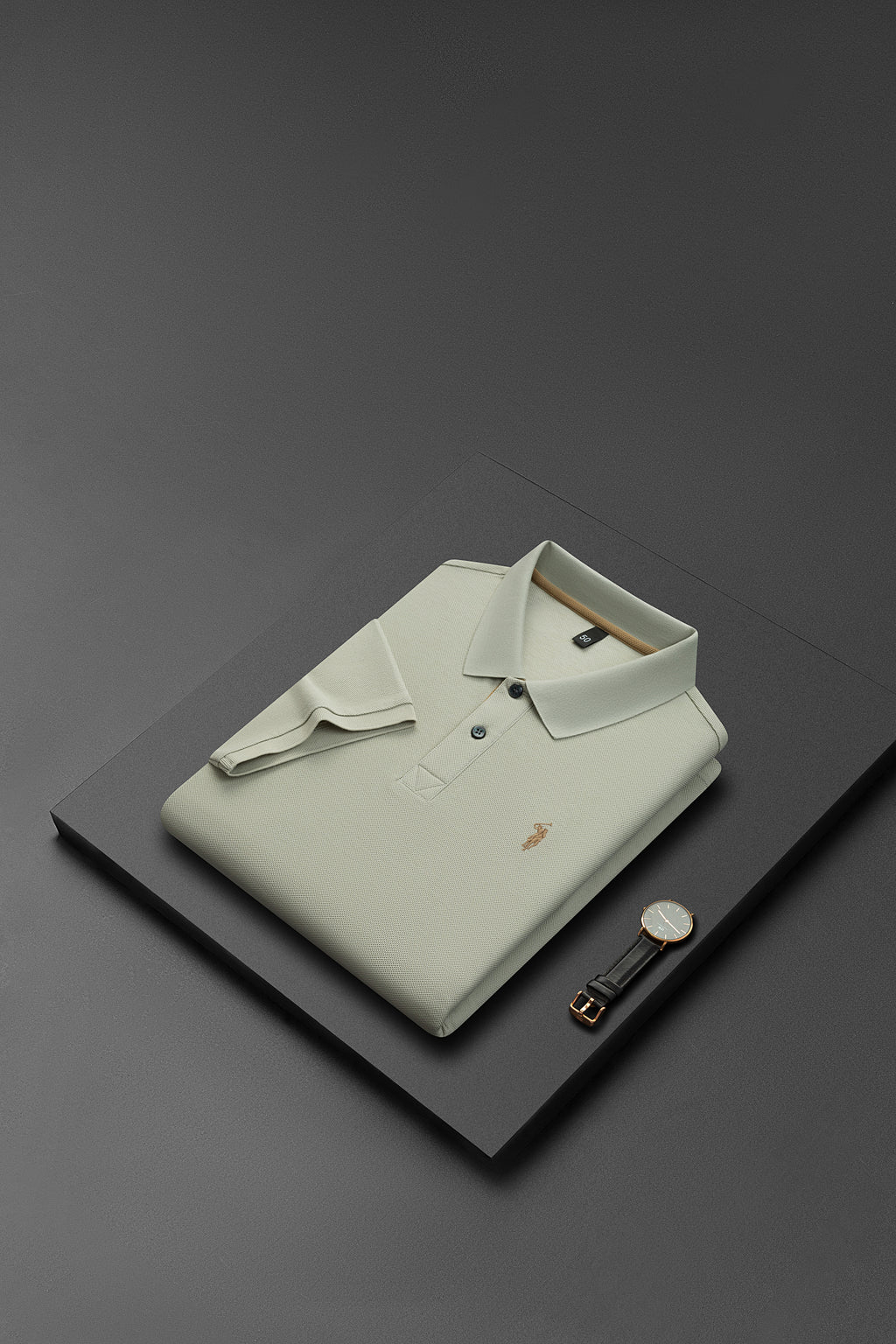 Men's Premium 220GSM Hexagonal Pearl Mercerized Cotton Polo Shirt Embroidered Summer Collection | 8561