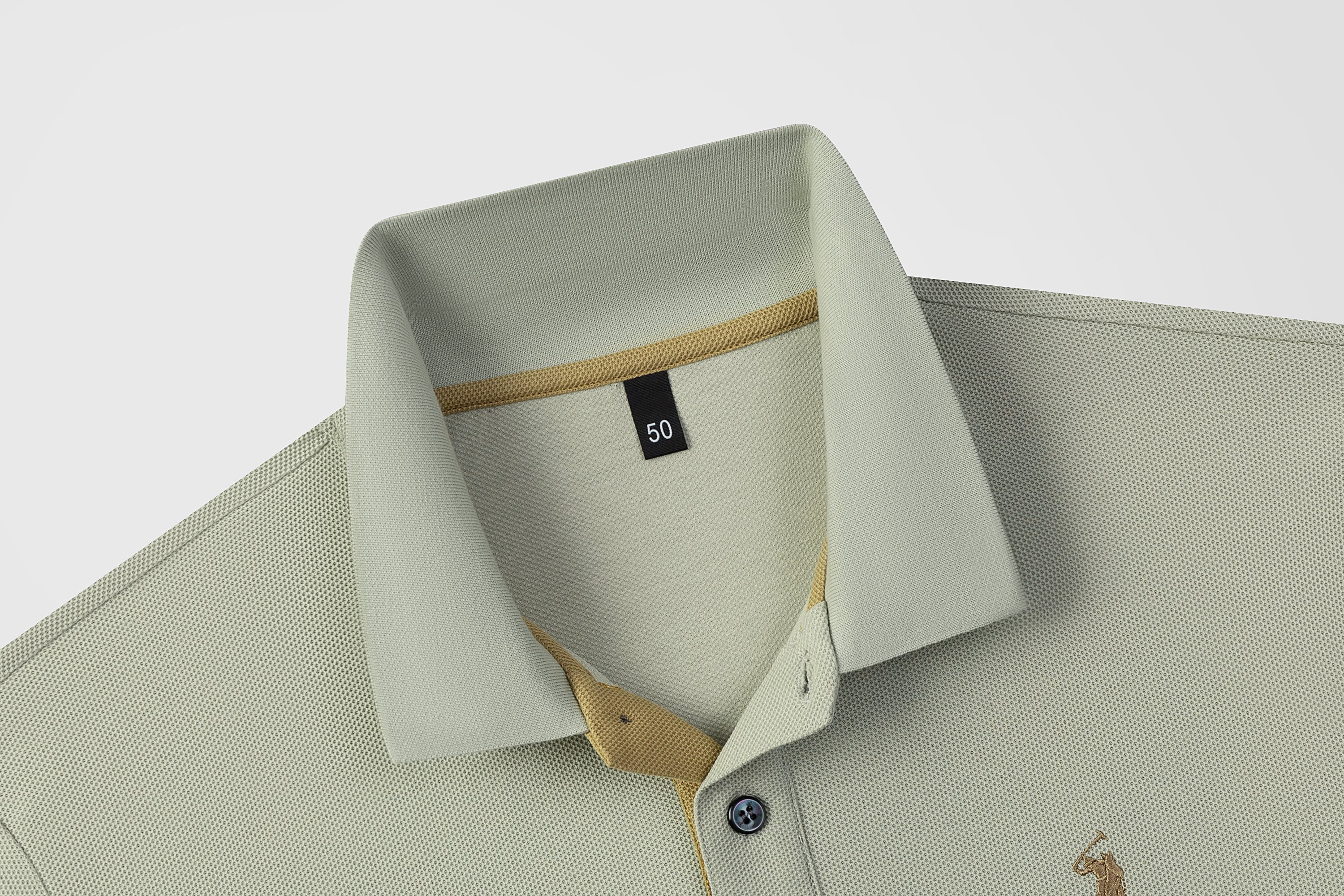 Men's Premium 220GSM Hexagonal Pearl Mercerized Cotton Polo Shirt Embroidered Summer Collection | 8561